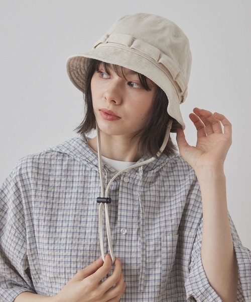 チェック★ショルダーパッド入り★ジャケット★ CLAUDIE PIERLOT OVERRIDE WS PAPER CROCHET HAT | 57.5cm(75) BLUE (73