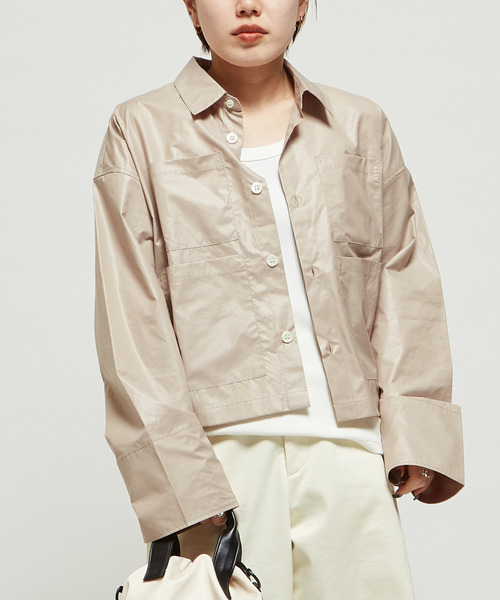 CONVERSE TOKYO(コンバーストウキョウ)の「GLOSSY TYPEWRITER SHIRT(シャツ/ブラウス・レディース・グレー/ベージュ・FREE)」の16枚目の写真