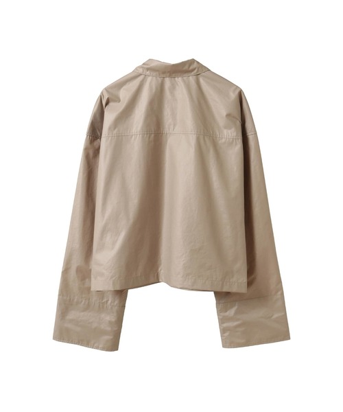 CONVERSE TOKYO(コンバーストウキョウ)の「GLOSSY TYPEWRITER SHIRT(シャツ/ブラウス・レディース・グレー/ベージュ・FREE)」の6枚目の写真