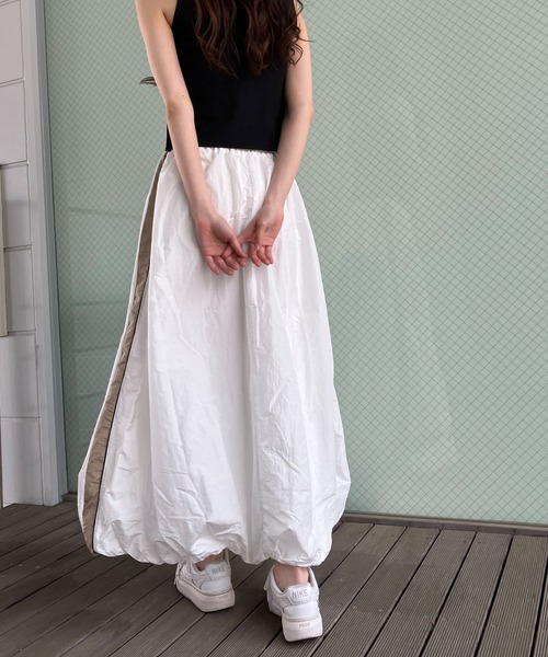 GLAMOROUS JANE(グラマラスジェーン)の「ブライトタフタバルーンラインスカート(スカート・レディース・ブラック/オフホワイト/グレー・FREE)」の11枚目の写真