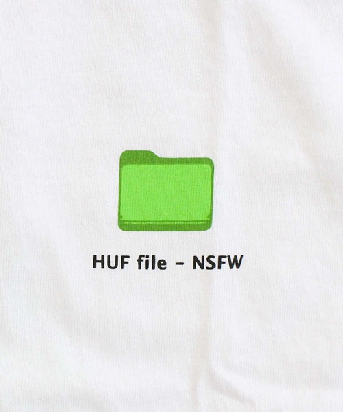 HUF（ハフ）の「デスクトップショートスリーブバックプリントTシャツ DESKTOP S/S TEE（Tシャツ/カットソー・メンズ・ホワイト/ブラック・M/L/XL）」の5枚目の写真