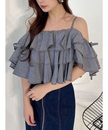 MERCURYDUO | オフショルフリルブラウス(シャツ/ブラウス)