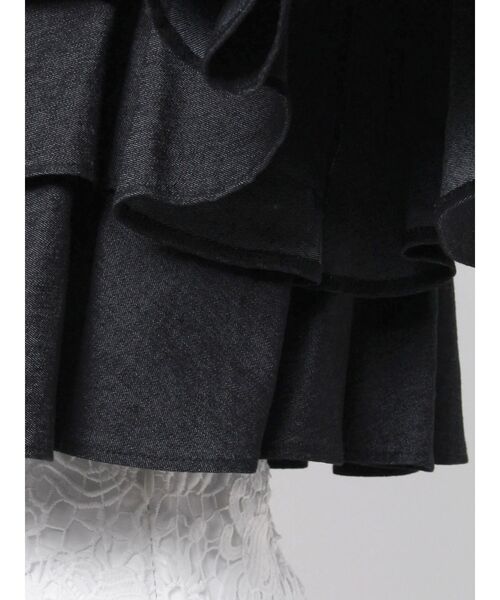 MERCURYDUO（マーキュリーデュオ）の「オフショルフリルブラウス（シャツ/ブラウス・レディース・インディゴブルー/オフホワイト/その他1/ブラック・FREE）」の12枚目の写真