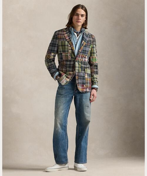 POLO RALPH LAUREN（ポロ ラルフ ローレン）の「Polo ソフト テーラード パッチワーク スポーツ コート（テーラードジャケット・メンズ・ブルー・36 S/38 S/40 S/42 S）」の3枚目の写真