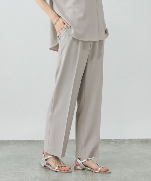 GLOBAL WORK（グローバルワーク）の「リラックススマートストレートパンツ/290010（スラックス・レディース・ブラック/ライトグレー/ネイビー/モカ/スミクロ/ブルー系その他5/ダークブラウン・MEDIUM/SMALL/X-SMALL/LARGE）」の18枚目の写真