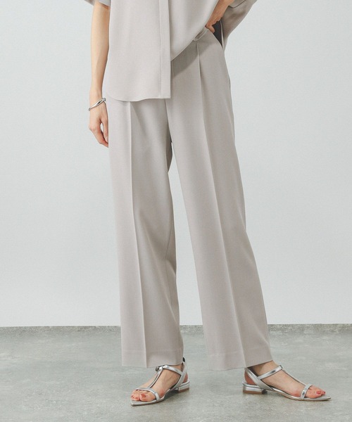 GLOBAL WORK（グローバルワーク）の「リラックススマートストレートパンツ/290010（スラックス・レディース・ブラック/ライトグレー/ネイビー/モカ/スミクロ/ブルー系その他5/ダークブラウン・MEDIUM/SMALL/X-SMALL/LARGE）」の19枚目の写真