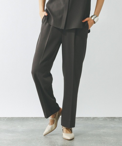 GLOBAL WORK（グローバルワーク）の「リラックススマートストレートパンツ/290010（スラックス・レディース・ブラック/ライトグレー/ネイビー/モカ/スミクロ/ブルー系その他5/ダークブラウン・MEDIUM/SMALL/X-SMALL/LARGE）」の14枚目の写真