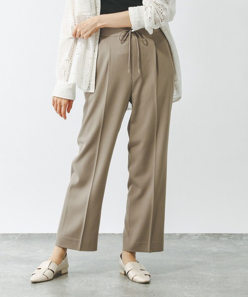 GLOBAL WORK（グローバルワーク）の「リラックススマートストレートパンツ/290010（スラックス・レディース・ブラック/ライトグレー/ネイビー/モカ/スミクロ/ブルー系その他5/ダークブラウン・MEDIUM/SMALL/X-SMALL/LARGE）」の22枚目の写真