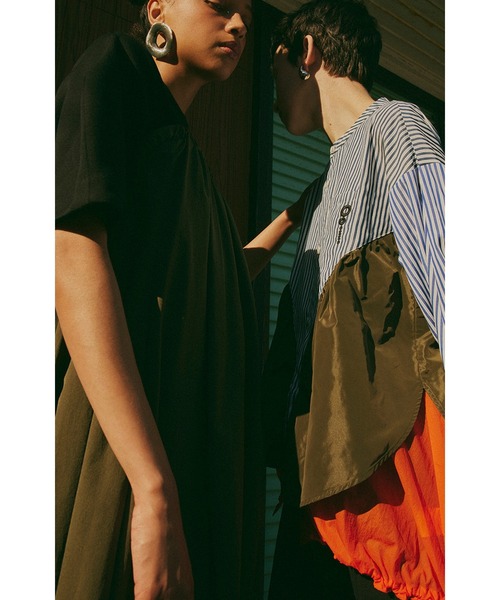セール】MIX FABRIC LAYERED SH（シャツ/ブラウス）｜OMMO