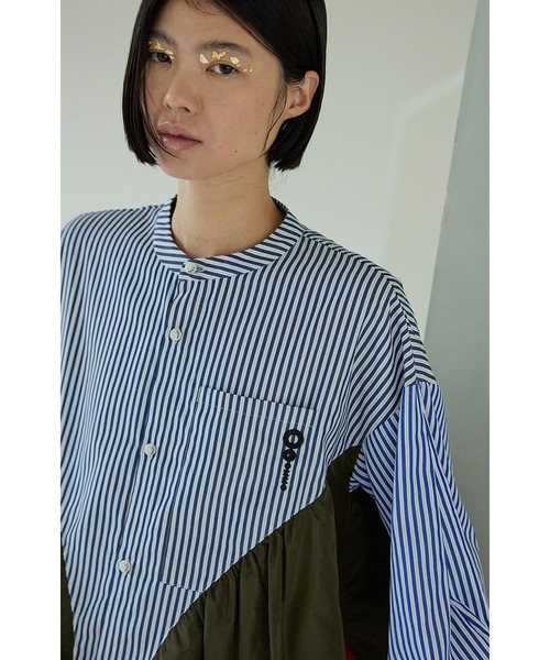 セール】MIX FABRIC LAYERED SH（シャツ/ブラウス）｜OMMO