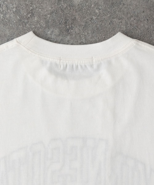 tシャツ リメイクライクカレッジ（半袖） レディース セール】リメイクライク カレッジロゴ刺繍スイッチング半袖T