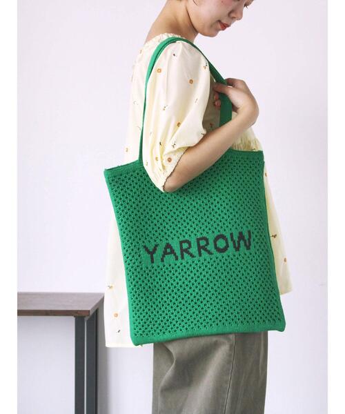 ehka sopo（エヘカソポ）の「透かし編みニットバッグ（ハンドバッグ・レディース・ピンク/グリーン/キナリ・F）」の7枚目の写真