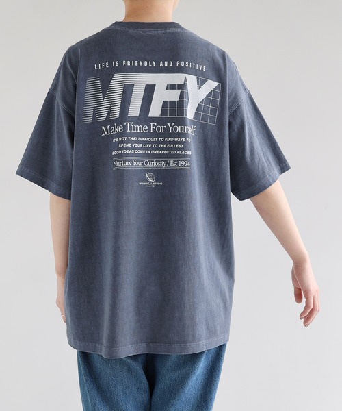 ANME(アンメ)の「【新サイズ追加】ピグメント加工MTFYロゴプリント半袖Tシャツ(Tシャツ/カットソー・レディース・ブラック/オフホワイト/ブラウン/ネイビー・M/L/XL/XXL/S)」の8枚目の写真