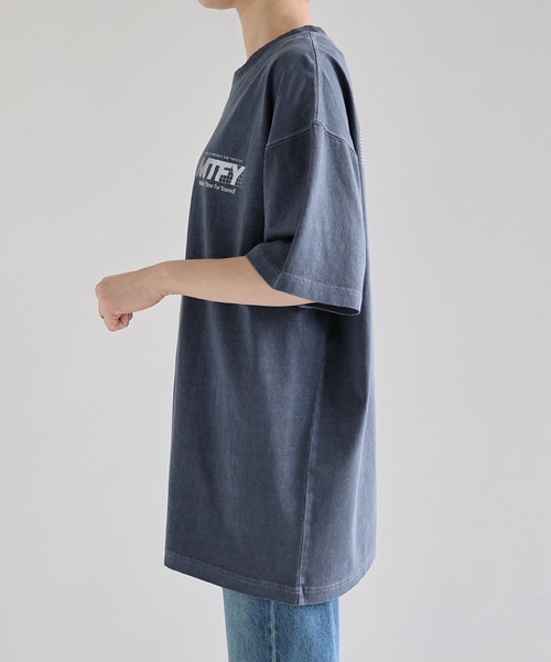 ANME(アンメ)の「【新サイズ追加】ピグメント加工MTFYロゴプリント半袖Tシャツ(Tシャツ/カットソー・レディース・ブラック/オフホワイト/ブラウン/ネイビー・M/L/XL/XXL/S)」の10枚目の写真