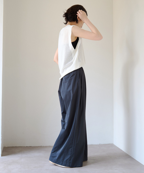 EMILY WEEK（エミリーウィーク）の「【EMILY WEEK × IENA】コットンスムース ブラキャミソール（その他アンダーウェア/インナー・レディース・カーキ/ブラック・38/36）」の6枚目の写真