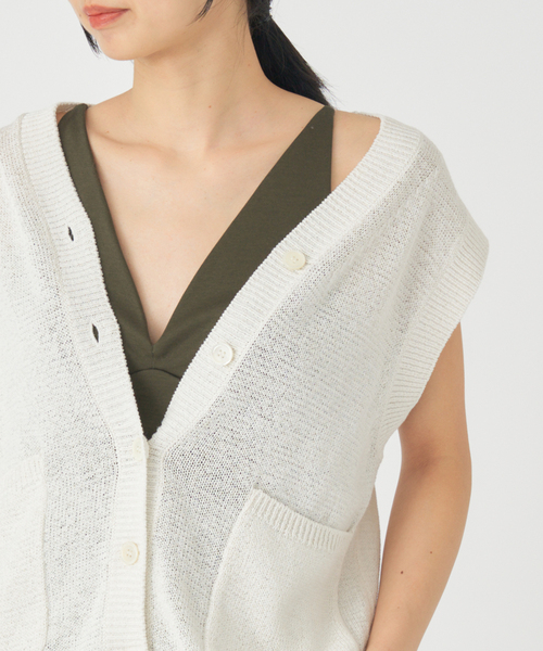 EMILY WEEK（エミリーウィーク）の「【EMILY WEEK × IENA】コットンスムース ブラキャミソール（その他アンダーウェア/インナー・レディース・カーキ/ブラック・38/36）」の16枚目の写真