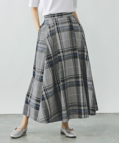 GLOBAL WORK（グローバルワーク）の「コットンライクフレアスカート/319740（スカート・レディース・ブラック/ベージュ/カーキ/ブラック系その他5・REGULER/SHORT）」の11枚目の写真