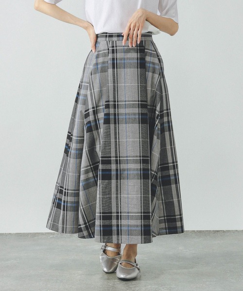 GLOBAL WORK（グローバルワーク）の「コットンライクフレアスカート/319740（スカート・レディース・ブラック/ベージュ/カーキ/ブラック系その他5・REGULER/SHORT）」の12枚目の写真