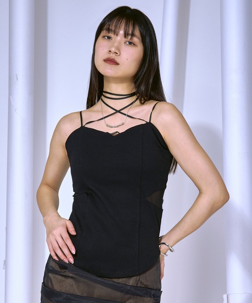 Multi arrange choker カップインキャミソール（キャミソール