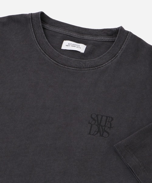 Saturdays NYC（サタデーズ ニューヨークシティ ）の「Saturday Stuck SS T-Shirt（Tシャツ/カットソー・メンズ・パープル/ブルー系その他4/チャコールグレー/ホワイト系その他2・L/S/M/XL）」の9枚目の写真