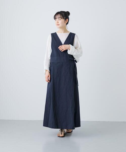 かぐれ（カグレ）の「コットンヘンプラップワンピース（ワンピース