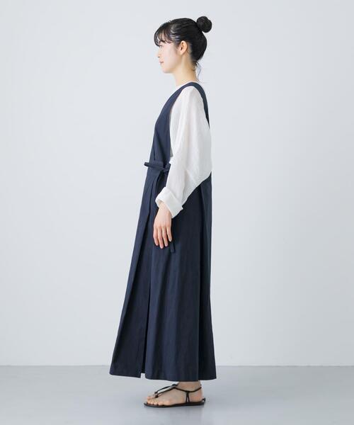かぐれ（カグレ）の「コットンヘンプラップワンピース（ワンピース
