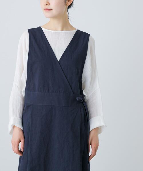かぐれ（カグレ）の「コットンヘンプラップワンピース（ワンピース