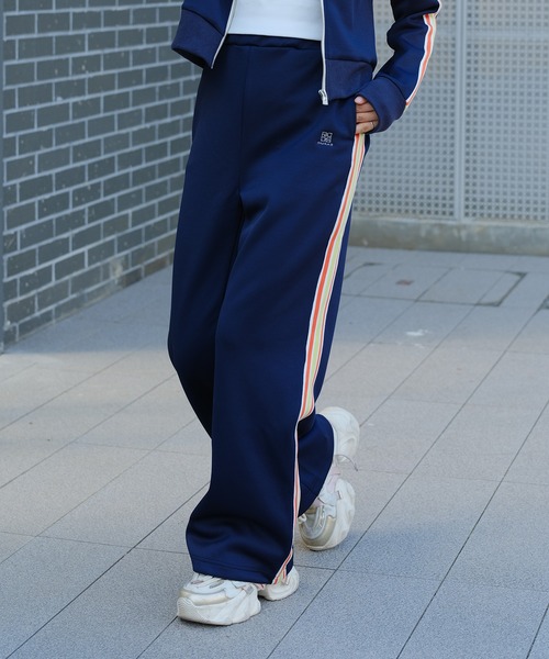 DURAS(デュラス)の「ジャージートラックパンツ(カーゴパンツ・レディース・ブラック/ネイビー/オレンジ・SMALL/MEDIUM)」の2枚目の写真