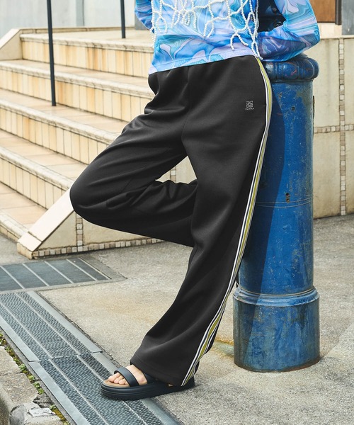 DURAS(デュラス)の「ジャージートラックパンツ(カーゴパンツ・レディース・ブラック/ネイビー/オレンジ・SMALL/MEDIUM)」の1枚目の写真