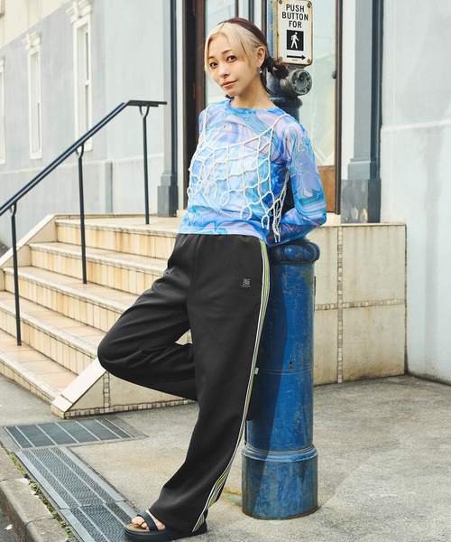 DURAS(デュラス)の「ジャージートラックパンツ(カーゴパンツ・レディース・ブラック/ネイビー/オレンジ・SMALL/MEDIUM)」の7枚目の写真
