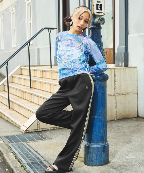 DURAS(デュラス)の「ジャージートラックパンツ(カーゴパンツ・レディース・ブラック/ネイビー/オレンジ・SMALL/MEDIUM)」の8枚目の写真