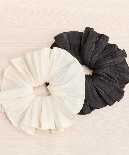 BELLA BIG シュシュ　ホワイト ChouChou - Large / STRIPE WHITE – BELLA