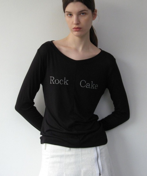 セール】【ROCK CAKE】Front Slit Long Sleeve Top（Tシャツ