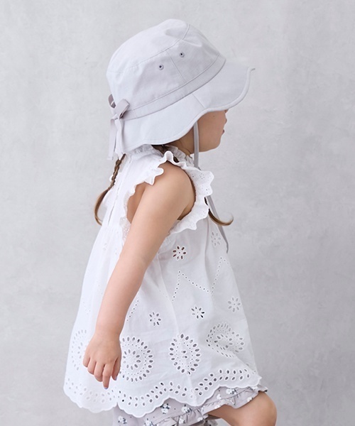 petit main（プティマイン）の「【リンク】オーバーレースチュニック(キッズ)（チュニック・キッズ・ダークブラウン/ラベンダー/オフホワイト・130cm/80ｃｍ/110cm/100cm/90cm/120cm）」の4枚目の写真