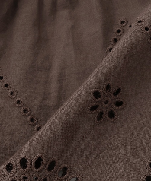 petit main（プティマイン）の「【リンク】オーバーレースチュニック(キッズ)（チュニック・キッズ・ダークブラウン/ラベンダー/オフホワイト・130cm/80ｃｍ/110cm/100cm/90cm/120cm）」の14枚目の写真