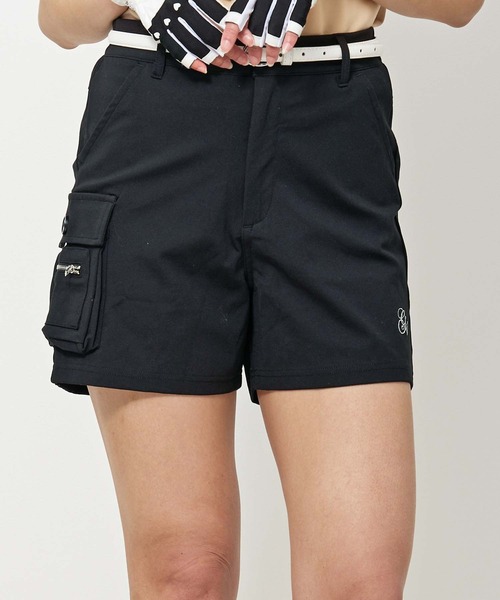 THE GOOD GOLF POCKETS ロゴショートパンツ セール】ゴルフウェア ゴルフハーフパンツ サイドカーゴポケット