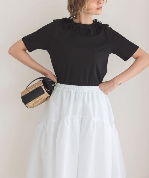 DONOBAN(ドノバン)の「シアーラメスカート(スカート・レディース・ブラック/ホワイト/アイボリー/ライトピンク・ONE)」の15枚目の写真