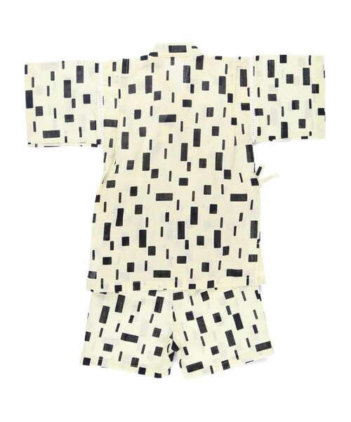 BRANSHES(ブランシェス)の「【キッズ/綿100%】甚平(浴衣・キッズ・ブラック/アイボリー/ライトグレー/ネイビー・90/110/120/100)」の7枚目の写真