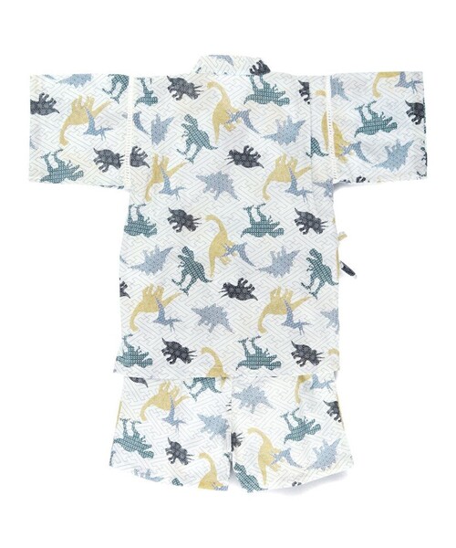 BRANSHES(ブランシェス)の「【キッズ/綿100%】甚平(浴衣・キッズ・ブラック/アイボリー/ライトグレー/ネイビー・90/110/120/100)」の20枚目の写真