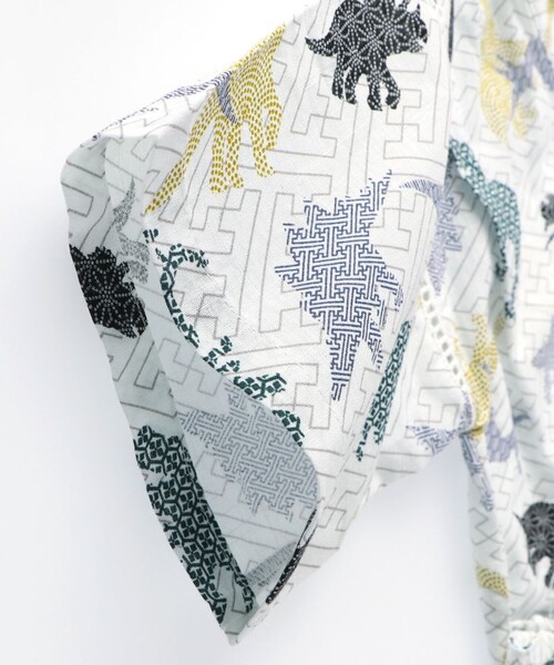 BRANSHES(ブランシェス)の「【キッズ/綿100%】甚平(浴衣・キッズ・ブラック/アイボリー/ライトグレー/ネイビー・90/110/120/100)」の18枚目の写真