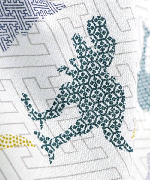 BRANSHES(ブランシェス)の「【キッズ/綿100%】甚平(浴衣・キッズ・ブラック/アイボリー/ライトグレー/ネイビー・90/110/120/100)」の12枚目の写真