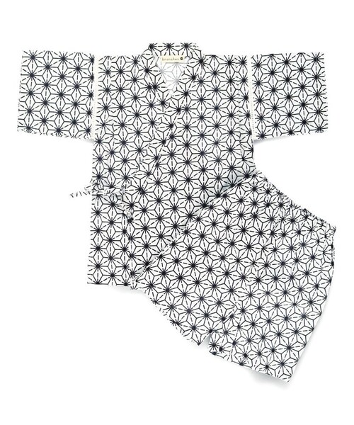 BRANSHES(ブランシェス)の「【キッズ/綿100%】甚平(浴衣・キッズ・ブラック/アイボリー/ライトグレー/ネイビー・90/110/120/100)」の10枚目の写真