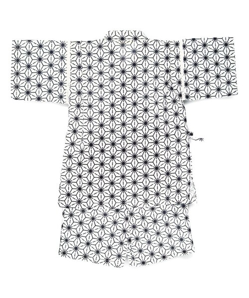 BRANSHES(ブランシェス)の「【キッズ/綿100%】甚平(浴衣・キッズ・ブラック/アイボリー/ライトグレー/ネイビー・90/110/120/100)」の9枚目の写真