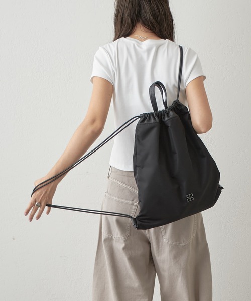 IACUCCI（イアクッチ）の「アーゴ ナップサック NYLON/CERVO（バックパック/リュック・レディース・ブラック・FREE）」の16枚目の写真