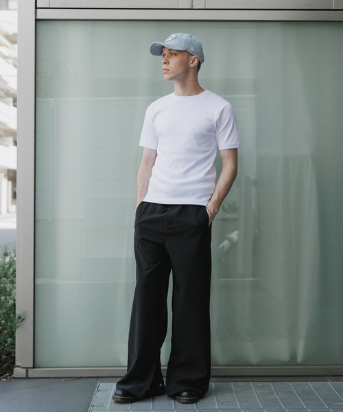 HANES（ヘインズ）の「Hanes/ヘインズ RIB S/S CREW TEE BEEFY リブTシャツ 2026年 夏 夏服（Tシャツ/カットソー・メンズ・ホワイト/ブラック/ネイビー・XL/L/M）」の12枚目の写真