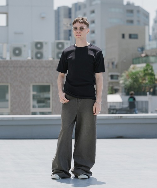 HANES（ヘインズ）の「Hanes/ヘインズ RIB S/S CREW TEE BEEFY リブTシャツ 2026年 夏 夏服（Tシャツ/カットソー・メンズ・ホワイト/ブラック/ネイビー・XL/L/M）」の14枚目の写真