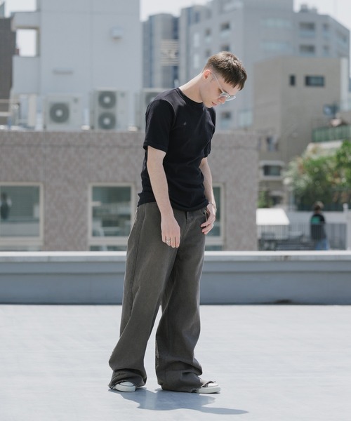 HANES（ヘインズ）の「Hanes/ヘインズ RIB S/S CREW TEE BEEFY リブTシャツ 2026年 夏 夏服（Tシャツ/カットソー・メンズ・ホワイト/ブラック/ネイビー・XL/L/M）」の17枚目の写真