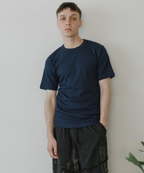 HANES（ヘインズ）の「Hanes/ヘインズ RIB S/S CREW TEE BEEFY リブTシャツ 2026年 夏 夏服（Tシャツ/カットソー・メンズ・ホワイト/ブラック/ネイビー・XL/L/M）」の19枚目の写真