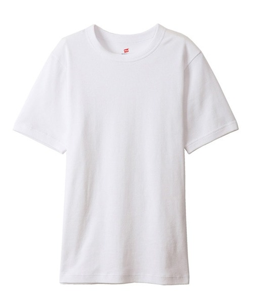 HANES（ヘインズ）の「Hanes/ヘインズ RIB S/S CREW TEE BEEFY リブTシャツ 2026年 夏 夏服（Tシャツ/カットソー・メンズ・ホワイト/ブラック/ネイビー・XL/L/M）」の7枚目の写真