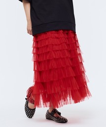 セール⚫︎TAO⚫︎赤のチュールの最高に可愛いスカート 10Y セール⚫︎TAO⚫︎赤のチュールの最高に可愛いスカート 10Yアウト